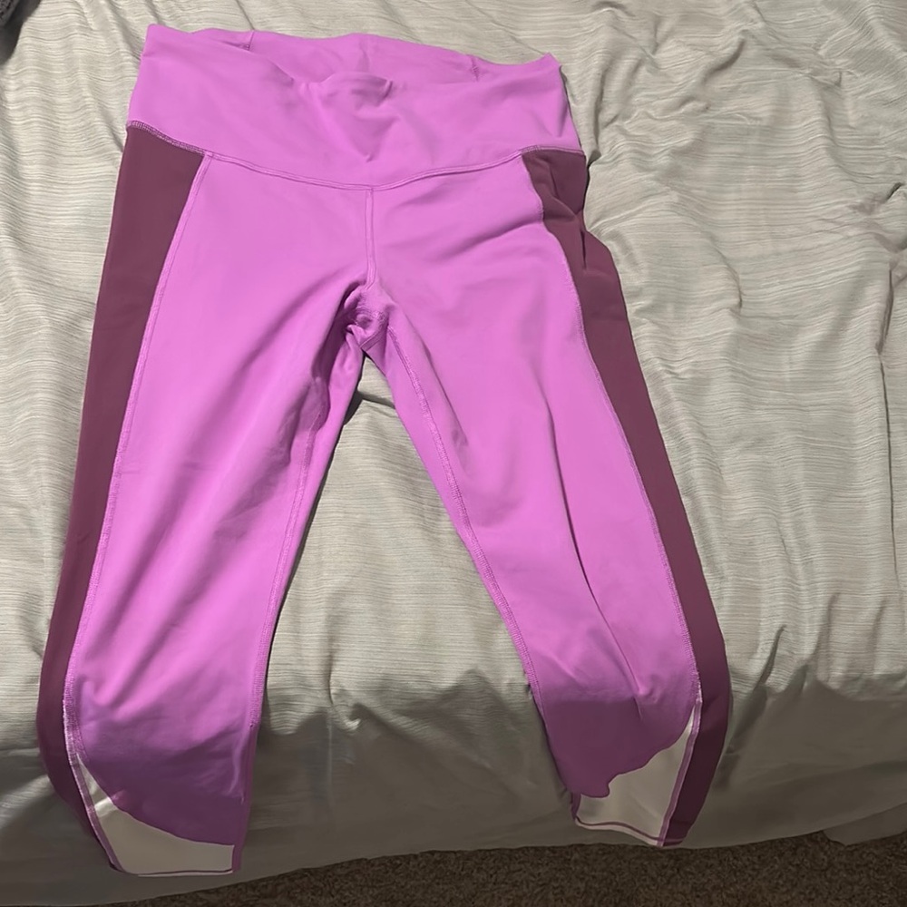 Full Length Pink and Purple Leggings